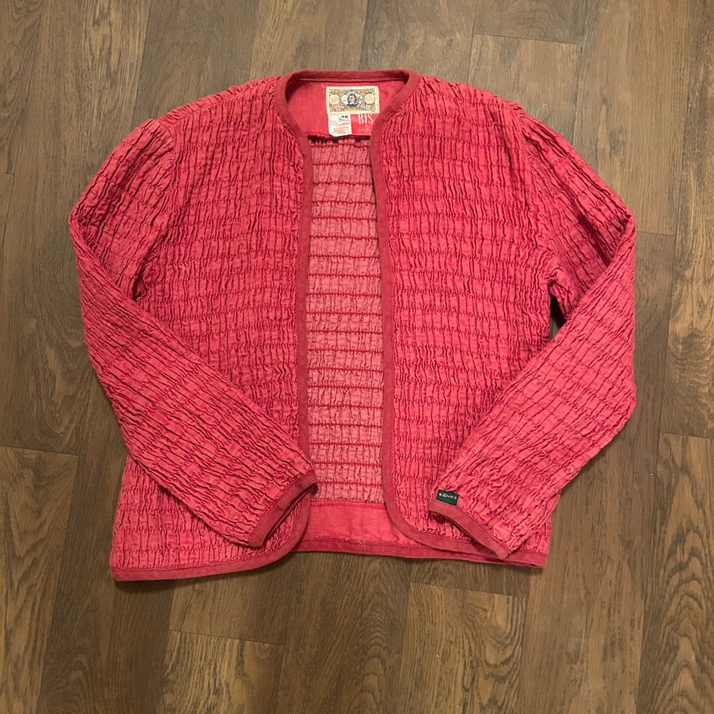 Vintage Gene Ewing BIS Open Red Cotton Light Jacket